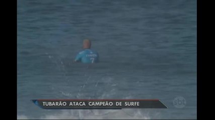 Tricampeão mundial de surfe escapa ileso de ataque de tubarão