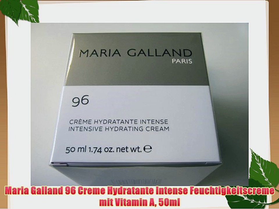 Maria Galland 96 Creme Hydratante Intense Feuchtigkeitscreme mit Vitamin A 50ml