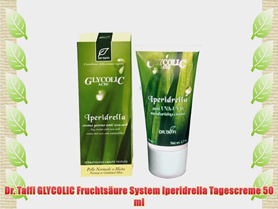 Dr. Taffi GLYCOLIC Fruchts?ure System Iperidrella Tagescreme 50 ml