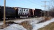 BC Rail (CN) 4641, Illinois Central 1001, CN 2616 - 4th Line Rd. By the Ontario-Quebec Border