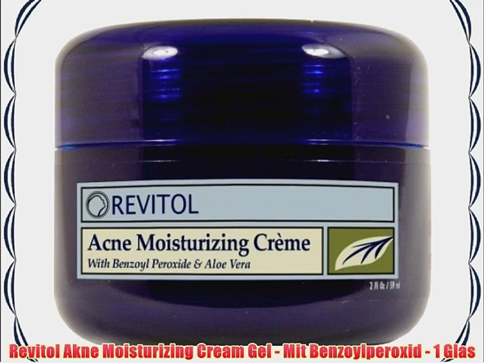 Revitol Akne Moisturizing Cream Gel - Mit Benzoylperoxid - 1 Glas
