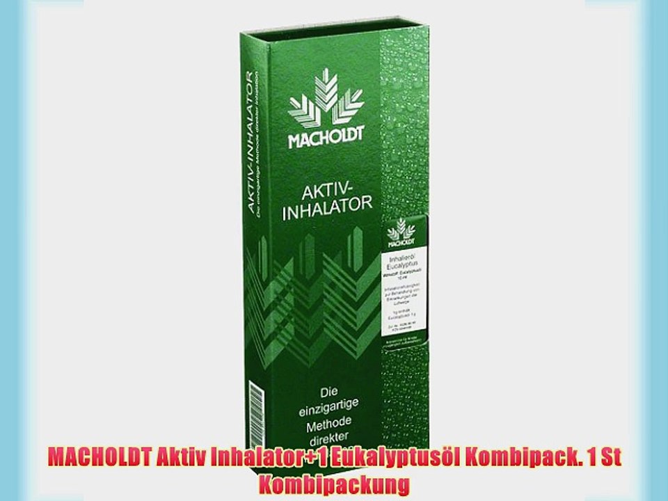 MACHOLDT Aktiv Inhalator 1 Eukalyptus?l Kombipack. 1 St Kombipackung