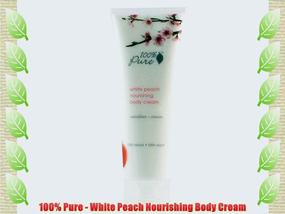 100% Pure - White Peach Nourishing Body Cream
