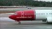 Norwegian Air Shuttle Boeing 737-800 pushback and taxi at Rovaniemi Airport (RVN/EFRO)