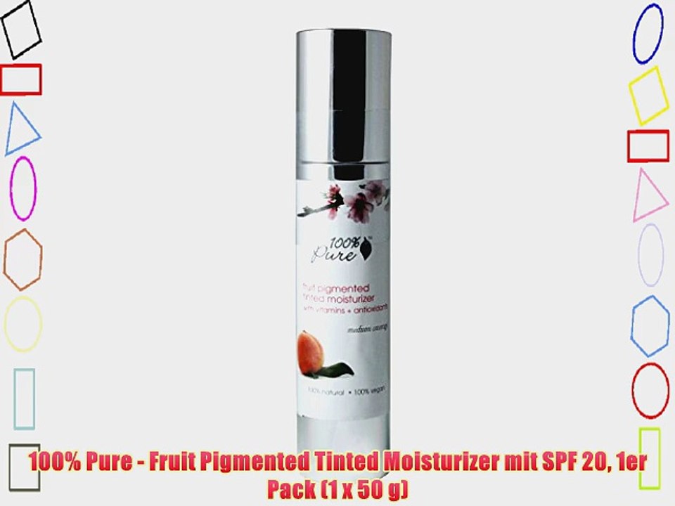100% Pure - Fruit Pigmented Tinted Moisturizer mit SPF 20 1er Pack (1 x 50 g)