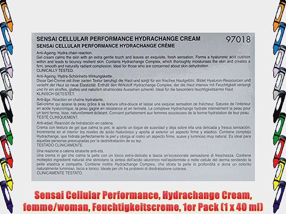 Sensai Cellular Performance Hydrachange Cream femme/woman Feuchtigkeitscreme 1er Pack (1 x