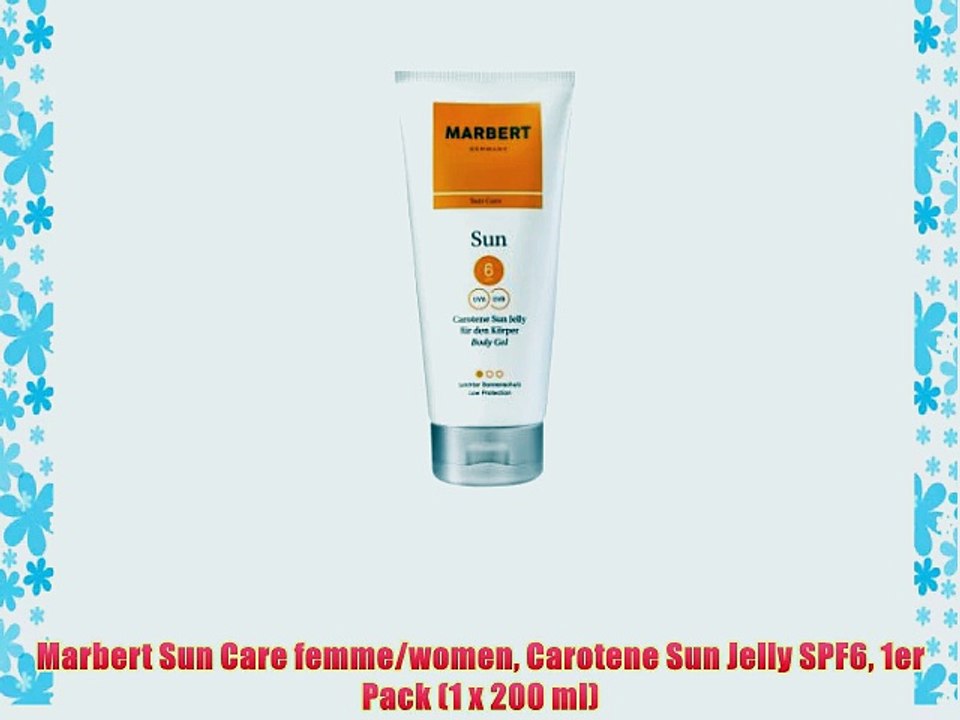Marbert Sun Care femme/women Carotene Sun Jelly SPF6 1er Pack (1 x 200 ml)