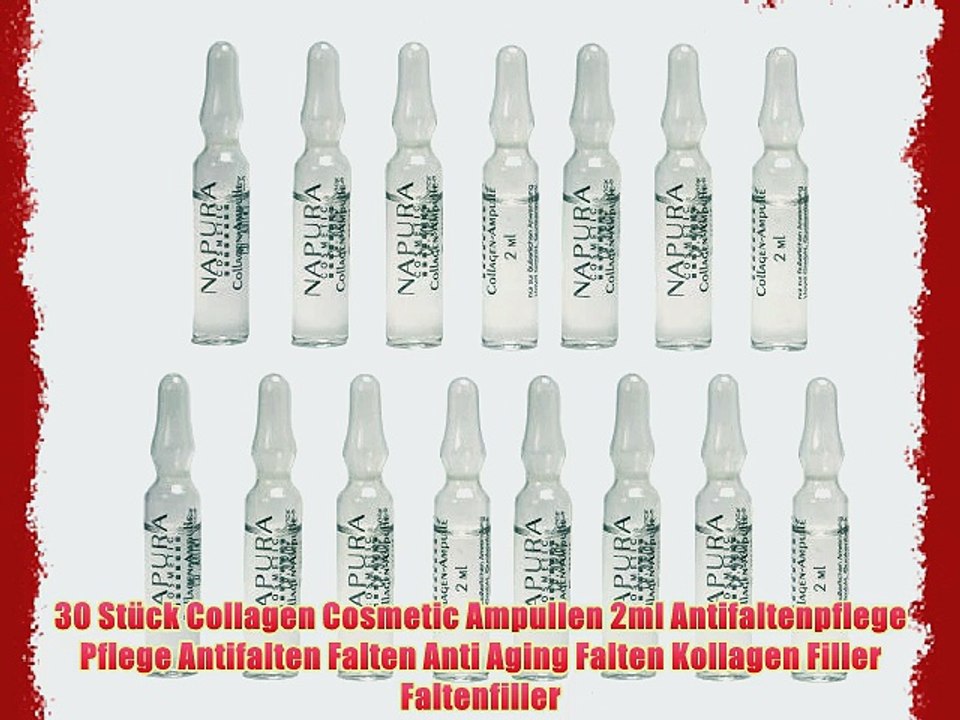 30 St?ck Collagen Cosmetic Ampullen 2ml Antifaltenpflege Pflege Antifalten Falten Anti Aging