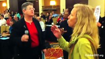 Dr. Margaret Flowers Confronts The Real Death Panels (Wall st. comes to DC Healthcare Conf. )