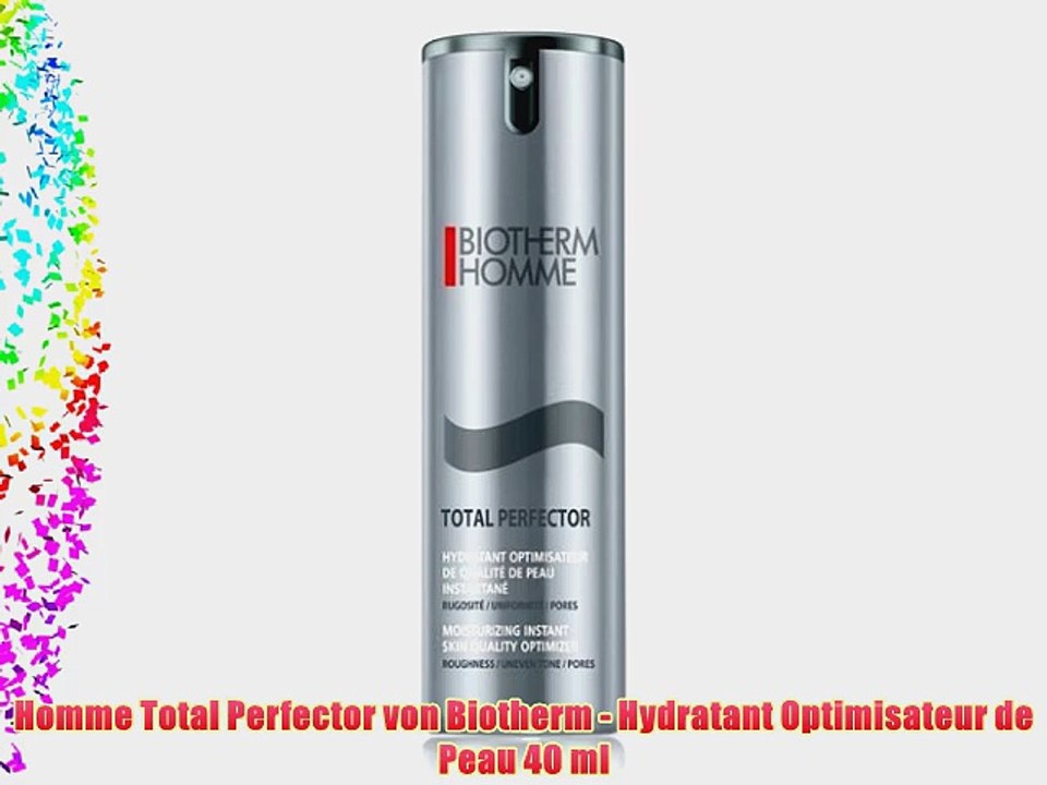 Homme Total Perfector von Biotherm - Hydratant Optimisateur de Peau 40 ml