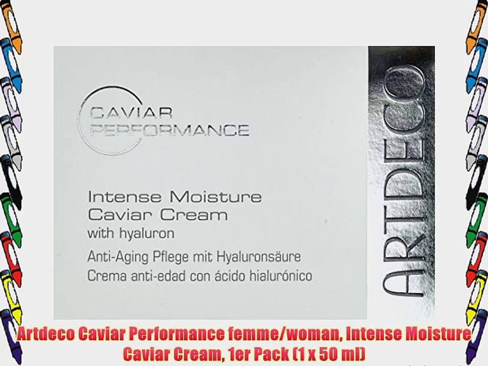 Artdeco Caviar Performance femme/woman Intense Moisture Caviar Cream 1er Pack (1 x 50 ml)