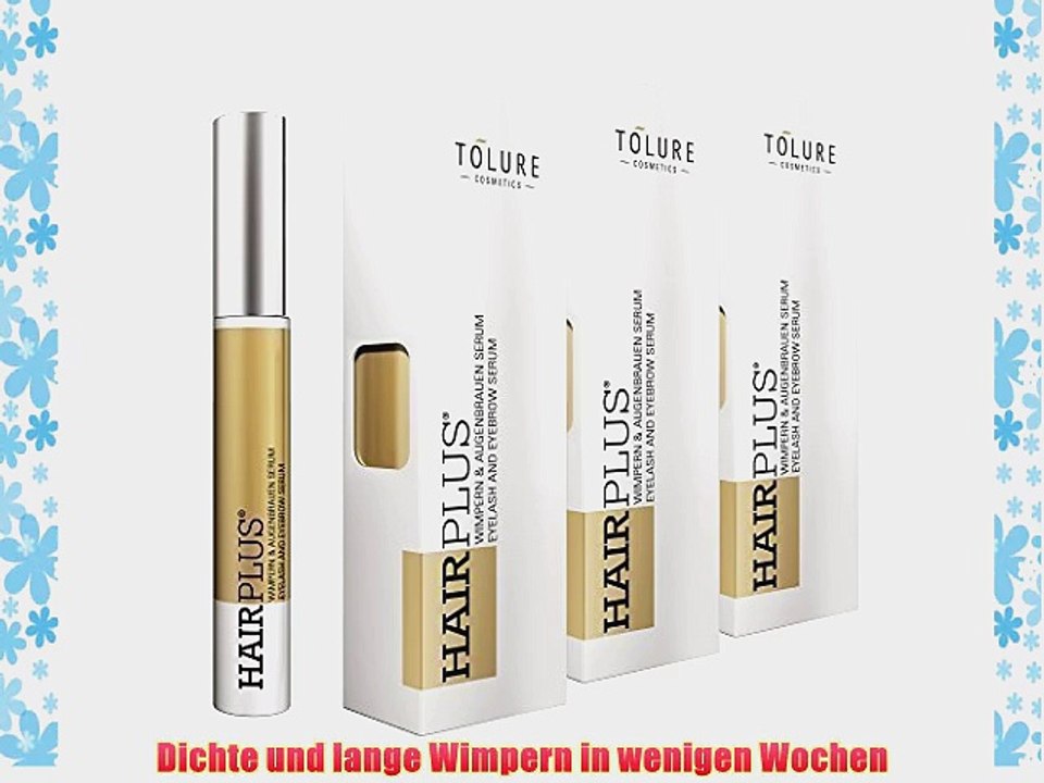 3er Packung Tolure Cosmetics Hairplus Wimpernverl?ngerung 3x 3ml