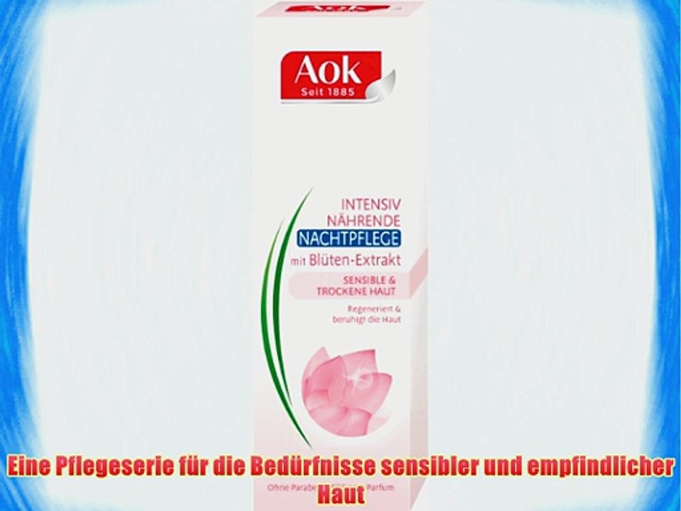 Aok Intensiv N?hrende Nachtpflege mit Bl?ten-Extrakt 3er Pack (3 x 50 ml)