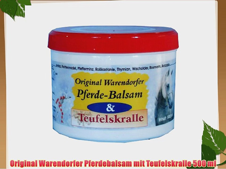 Original Warendorfer Pferdebalsam mit Teufelskralle 500 ml