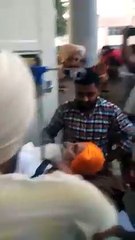 Bapu arriving in hospital