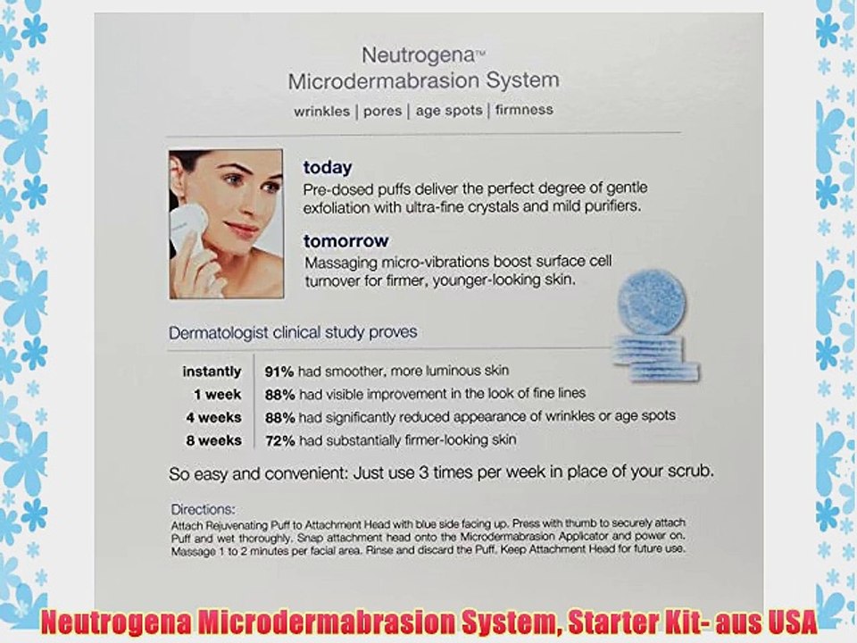 Neutrogena Microdermabrasion System Starter Kit- aus USA