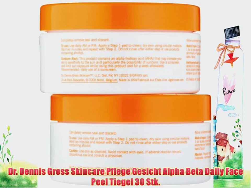 Dr. Dennis Gross Skincare Pflege Gesicht Alpha Beta Daily Face Peel Tiegel 30 Stk.