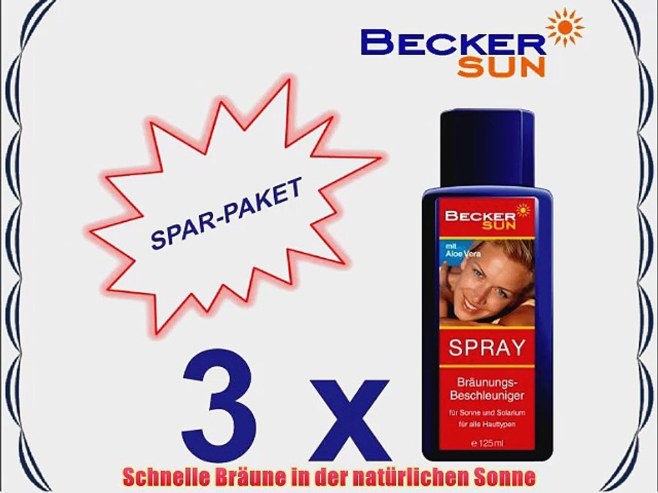SPAR-PAKET / 3 x BeckerSun Br?unungsbeschleuniger Spray je 125 ml