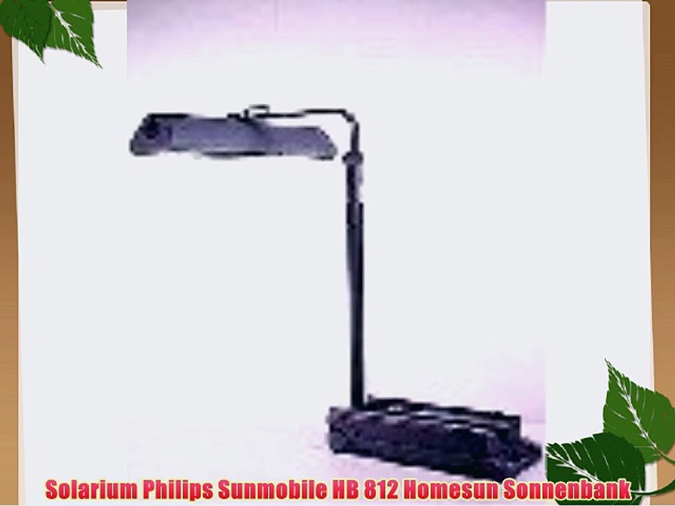 Solarium Philips Sunmobile HB 812 Homesun Sonnenbank