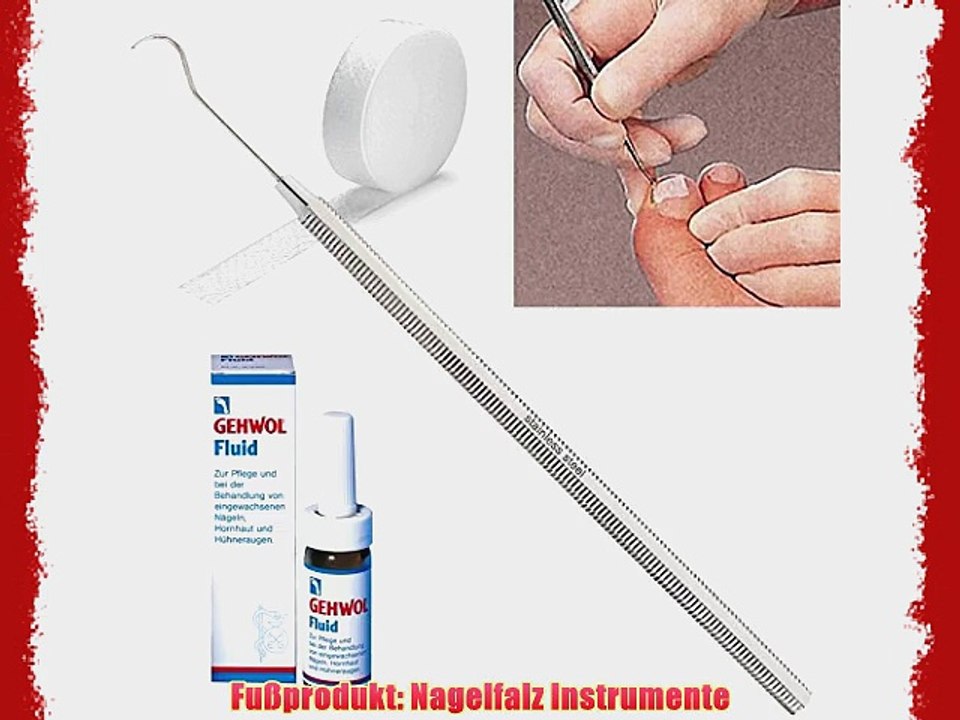 3er Set Kosmetex Wattehaken 4x Tamponade Gehwol Fluid f?r Behandlung bei eingewachsenen N?geln