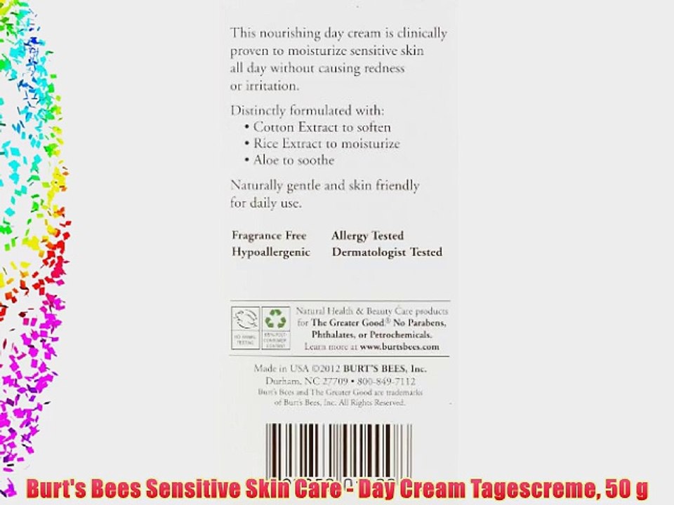 Burt's Bees Sensitive Skin Care - Day Cream Tagescreme 50 g