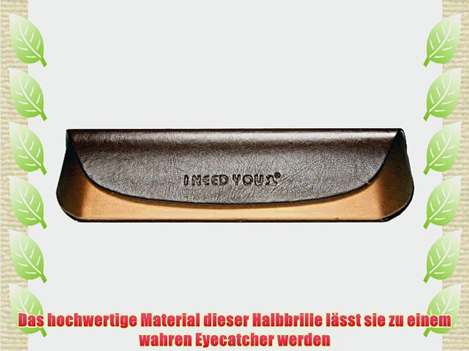 Lesebrille / Lesehilfe Tiffy von I need you aus Kunststoff inkl. Etui braun - orange  150