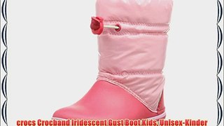 crocs Crocband Iridescent Gust Boot Kids Unisex-Kinder Halbschaft Gummistiefel Pink (Ballerina