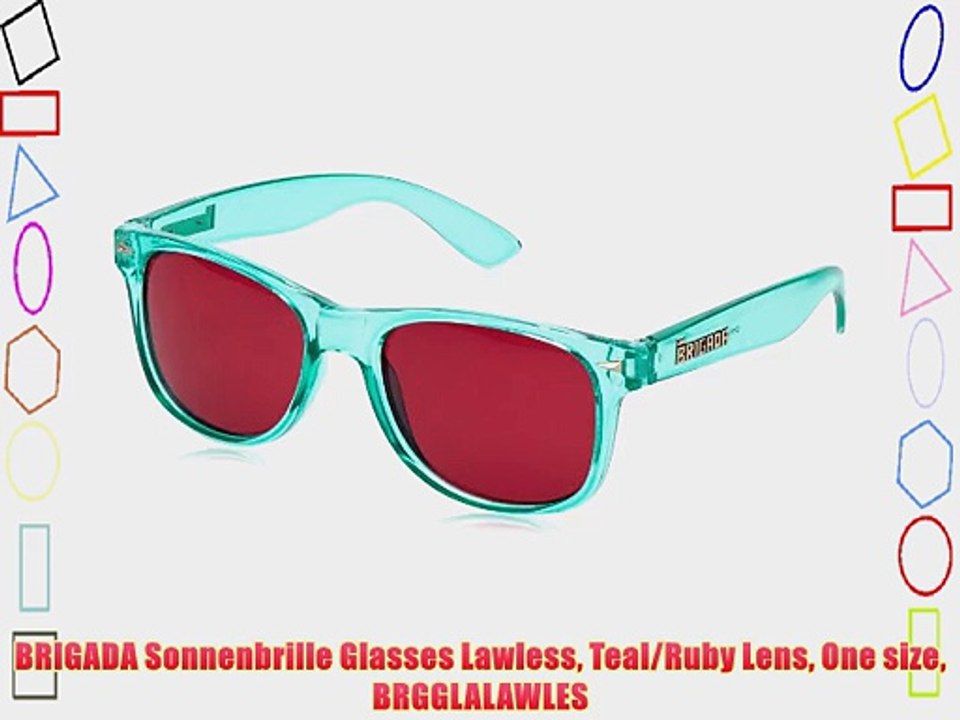 BRIGADA Sonnenbrille Glasses Lawless Teal/Ruby Lens One size BRGGLALAWLES
