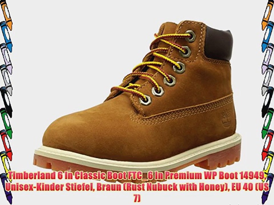 Timberland 6 In Classic Boot FTC_6 In Premium WP Boot 14949 Unisex-Kinder Stiefel Braun (Rust