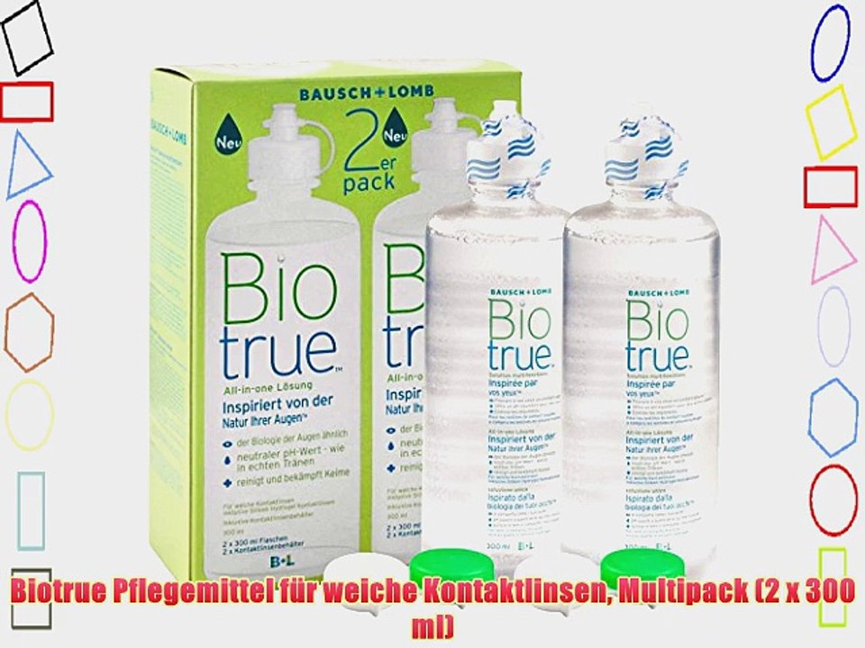 Biotrue Pflegemittel f?r weiche Kontaktlinsen Multipack (2 x 300 ml)
