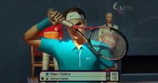 Virtua Tennis 4 Roger Federer vs Rafael Nadal in French Open Gameplay Funny Game