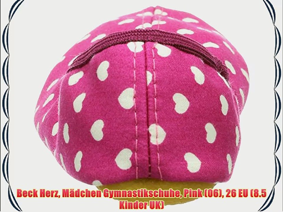Beck Herz M?dchen Gymnastikschuhe Pink (06) 26 EU (8.5 Kinder UK)
