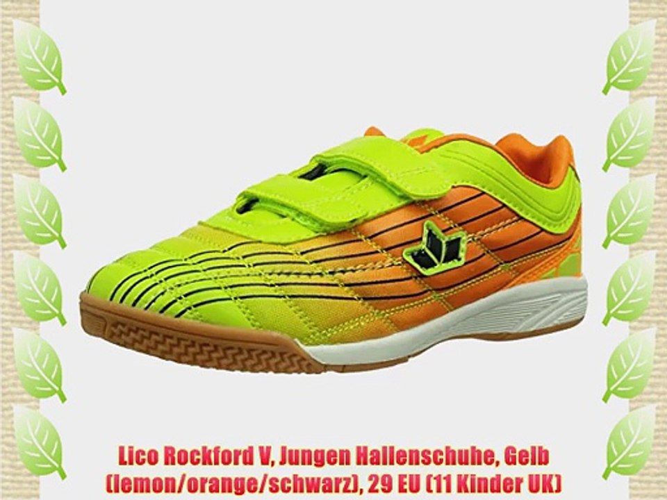Lico Rockford V Jungen Hallenschuhe Gelb (lemon/orange/schwarz) 29 EU (11 Kinder UK)