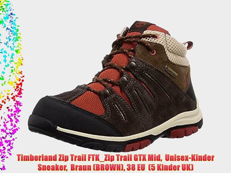 Timberland Zip Trail FTK_Zip Trail GTX Mid  Unisex-Kinder Sneaker  Braun (BROWN) 38 EU  (5