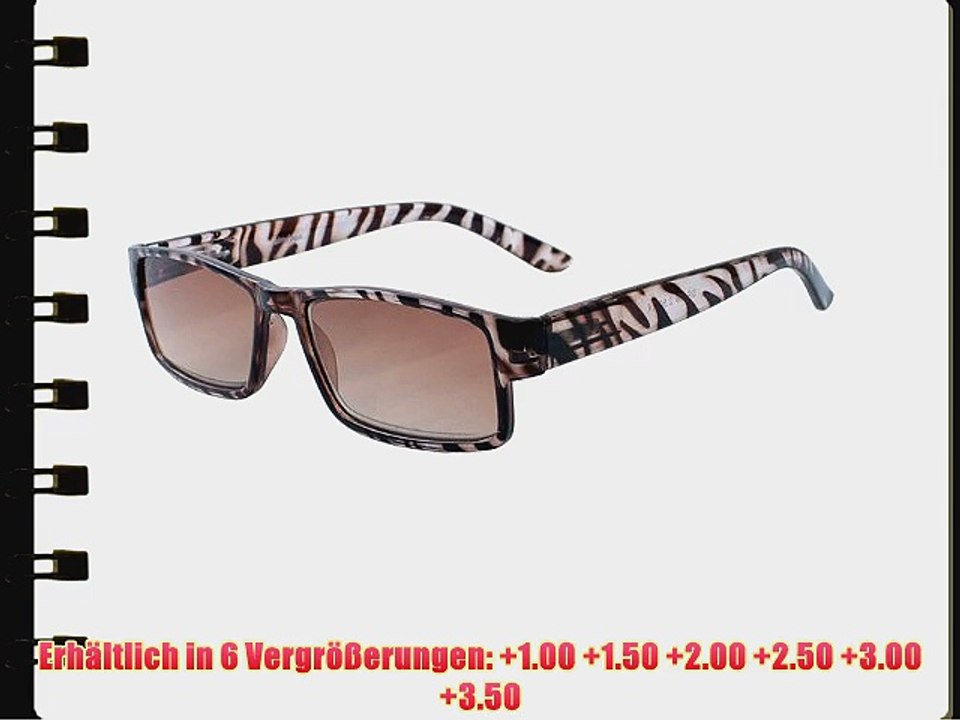 About Eyes SR158 Lauren - Vergr??erung  1.00 braun und transparent Bild bereit-zu-tragen Lesesonnenbrillen
