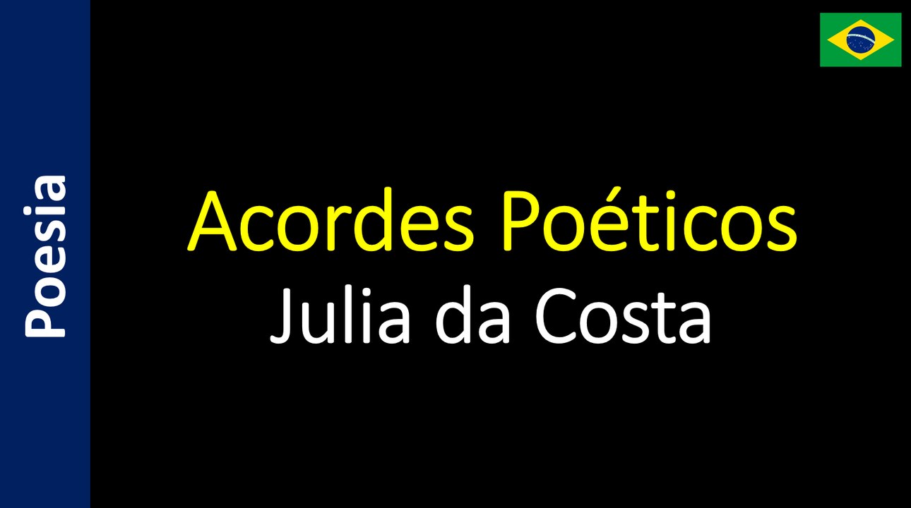 Julia da Costa - Acordes Poéticos