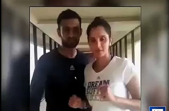 Shoaib MaliK Sania Mirza Dance After Winning Match Against Sri Lanka