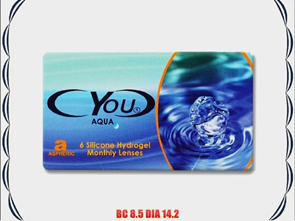 Cyou Aqua Monatslinsen weich 6 St?ck / BC 8.5 mm / DIA 14.2 / -175 Dioptrien