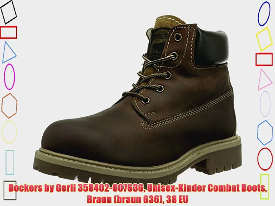Dockers by Gerli 358402-007636 Unisex-Kinder Combat Boots Braun (braun 636) 38 EU