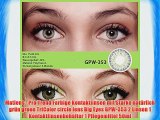 Matlens - Pro Trend Farbige Kontaktlinsen mit St?rke nat?rlich gr?n green TriColor circle lens