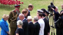 Duke and Duchess of Cambridge and Prince Harry at the Tower of London