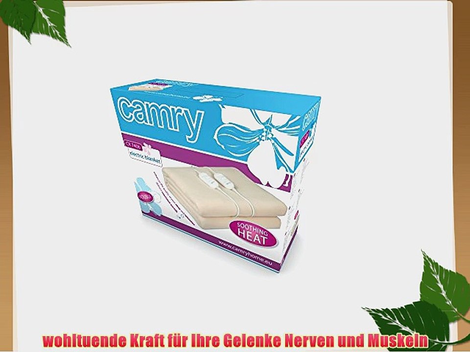 Elektrische Heizdecke Waschbar 160 x 140 cm W?rmedecke W?rmeunterbett Heizkissen