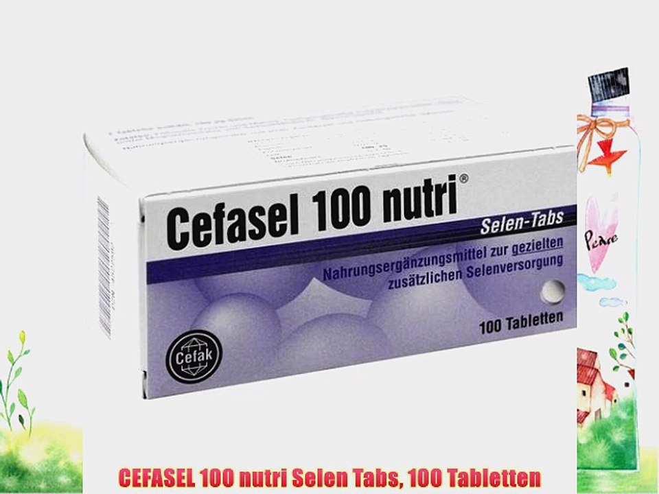 CEFASEL 100 nutri Selen Tabs 100 Tabletten