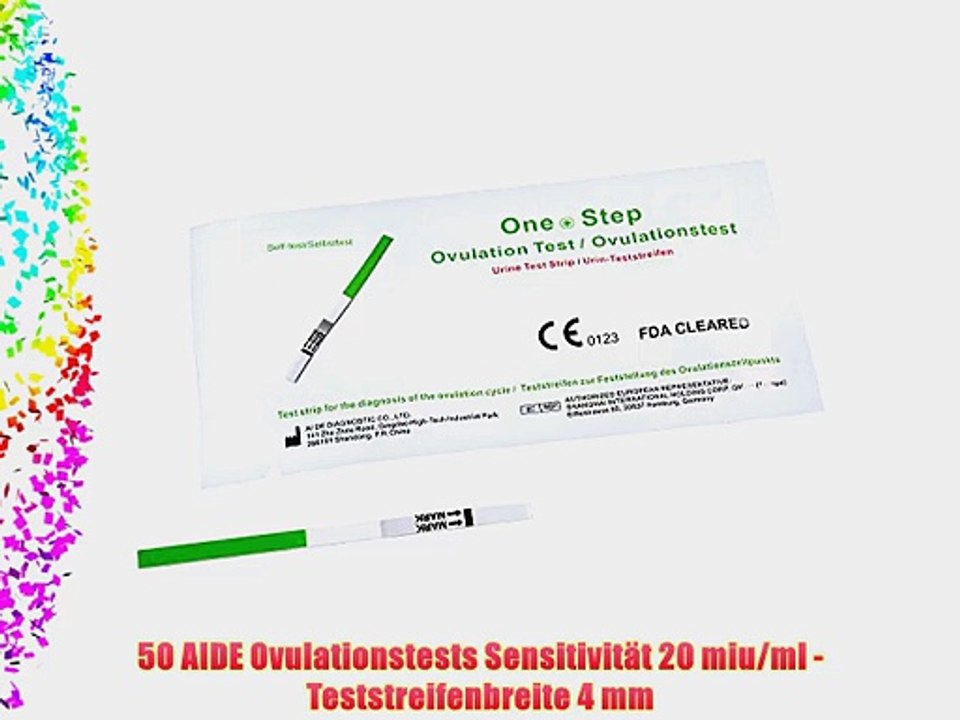 50 Ovulationstests mit optimaler Sensitivit?t 20miu/ml