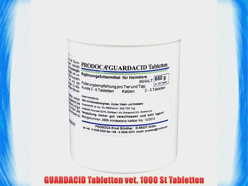 GUARDACID Tabletten vet. 1000 St Tabletten