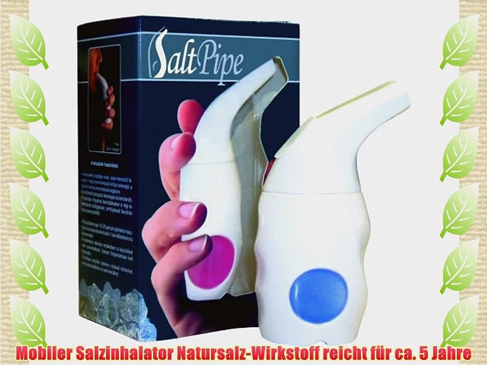 Mobiler Salz-Inhalator SaltPipe. Salziges Mikroklima ist hilfreich bei Atemwegsproblemen durch