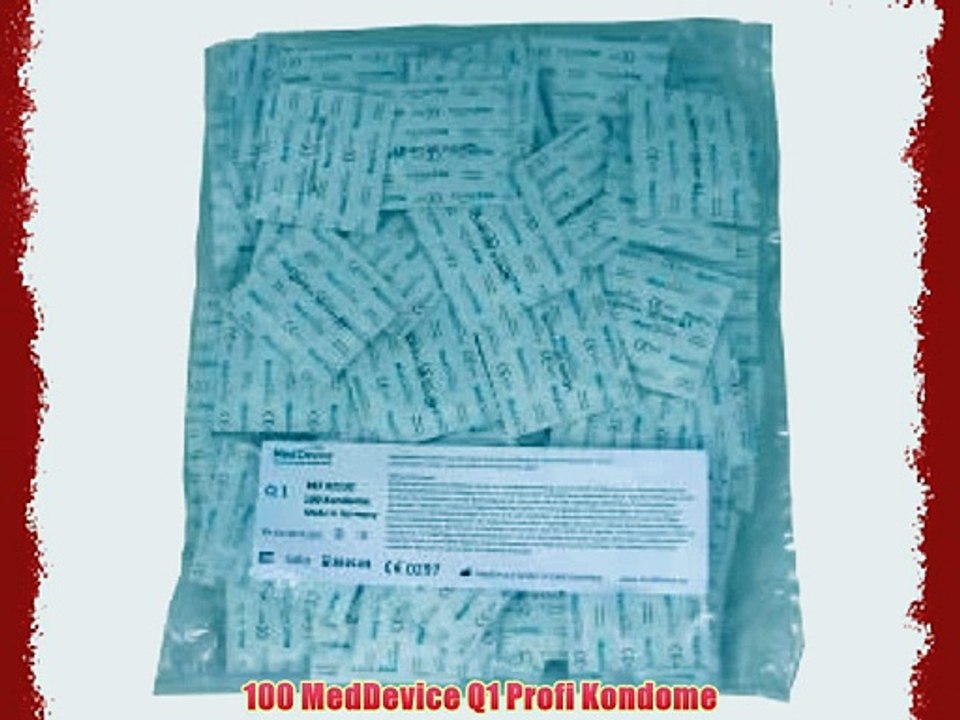 Q1 Standard 100 Profi-Kondome - Made in Germany - Vom Produzenten von Ritex
