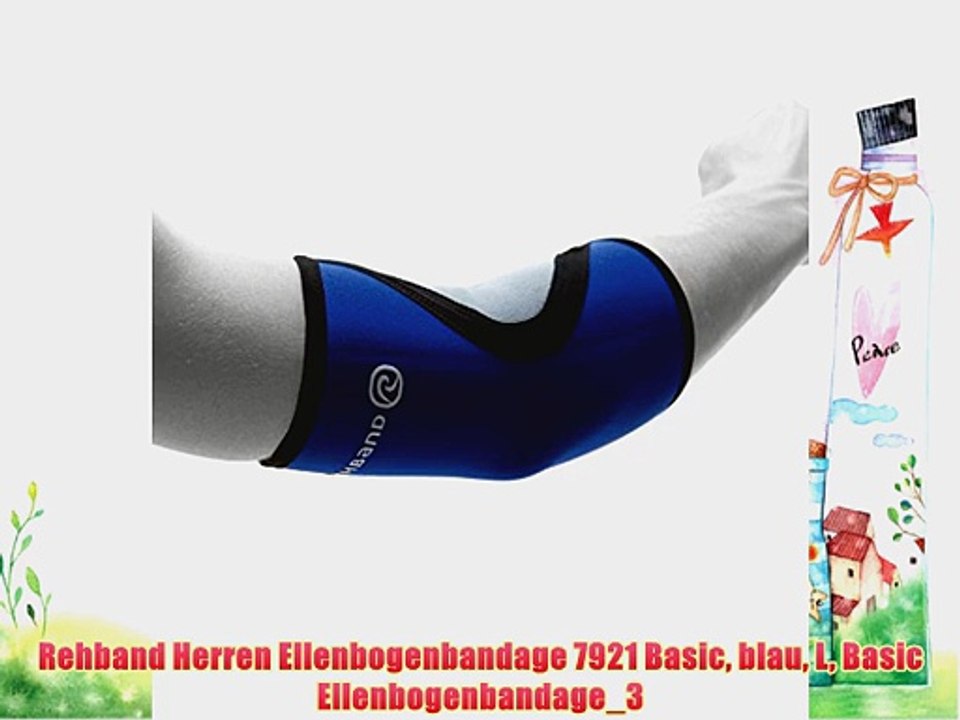 Rehband Herren Ellenbogenbandage 7921 Basic blau L Basic Ellenbogenbandage_3