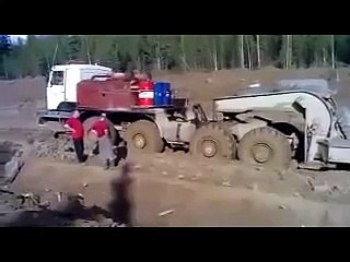 Russian ice road truckers