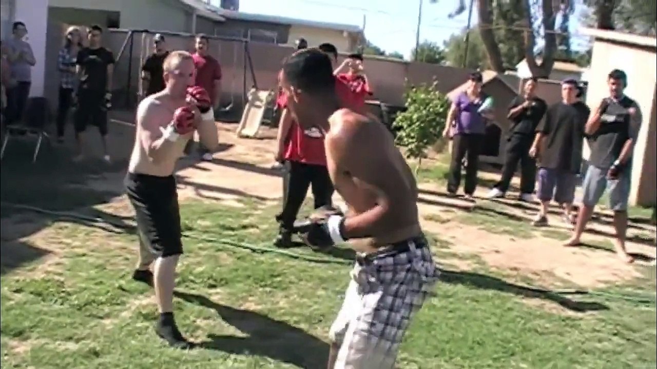Nick Vs Gamboa     BACKYARD MMA FIGHTING